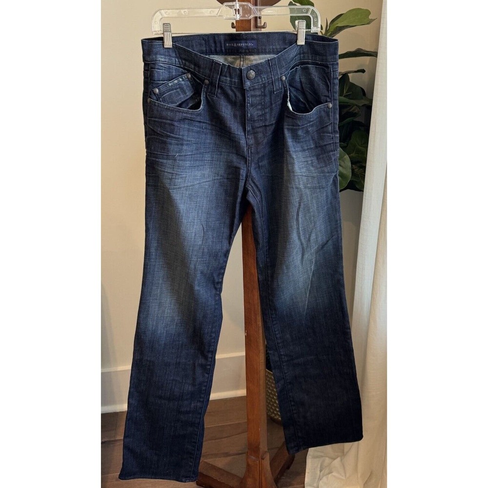 ORIGINAL VAUGHN 2010 Rock & Republic Jeans Mens 34x33 RN# 110113 CA# 19371